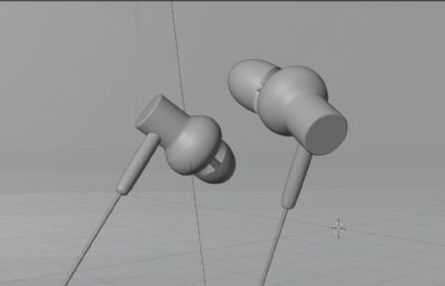 有线耳机 入耳式耳机blender低模