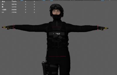 欧美防暴警察 特警游戏角色