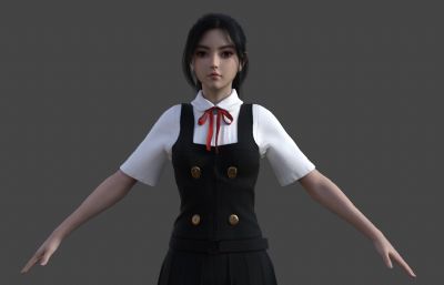 制服套装 漂亮女性 城市女青年