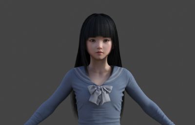 短裙小美女 百褶裙小女孩