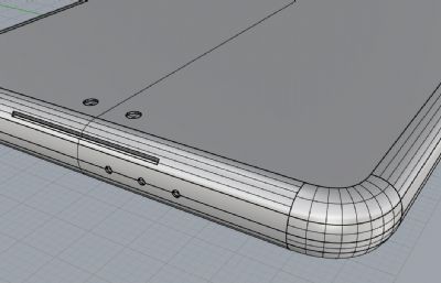 荣耀Power手机3D模型