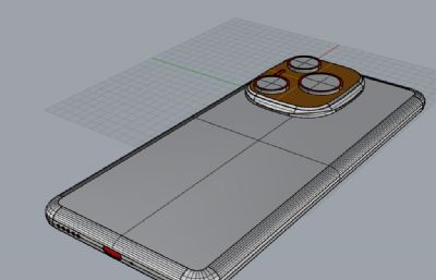 荣耀Power手机3D模型