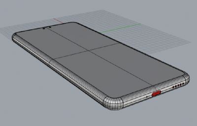 荣耀Power手机3D模型