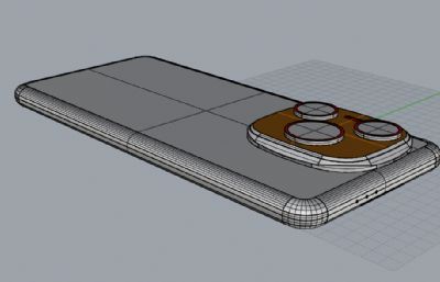 荣耀Power手机3D模型