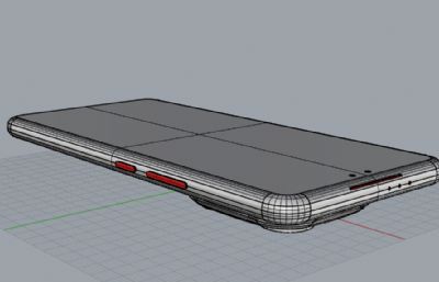 荣耀Power手机3D模型