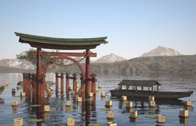 日本祈福门 水上神殿神社