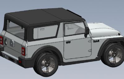 牧马人汽车 印度Mahindra‌马恒达越野车solidworks模型