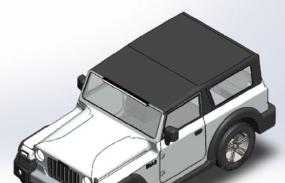 牧马人汽车 印度Mahindra‌马恒达越野车solidworks模型