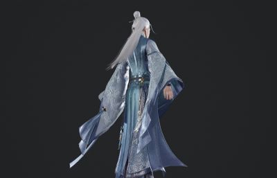 古装汉服 白发贵气公子