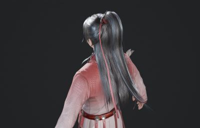 粉色古装少年侠客 古风小哥哥 帅哥