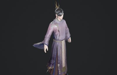 古代紫衣道士 皇子