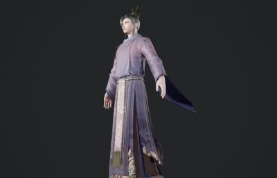 古代紫衣道士 皇子