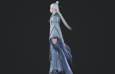 古装汉服 白发贵气公子