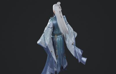 古装汉服 白发贵气公子