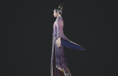 古代紫衣道士 皇子
