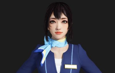 写实空姐 职业装小姐姐
