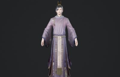 古代紫衣道士 皇子