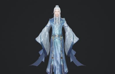 古装汉服 白发贵气公子