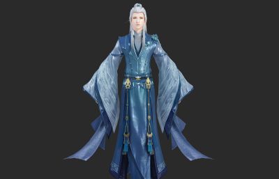 古装汉服 白发贵气公子