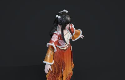 古装冬季汉服少女萝莉+SPP服装
