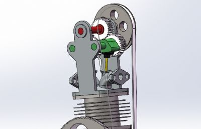 solidworks单缸发动机