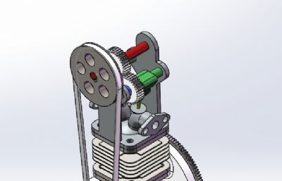 solidworks单缸发动机