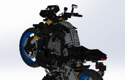积木拼装的Yamaha MT10 SP机车
