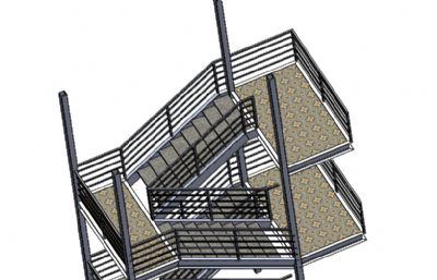 建筑楼梯 侧方楼梯