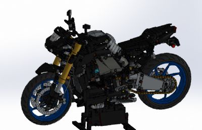 积木拼装的Yamaha MT10 SP机车