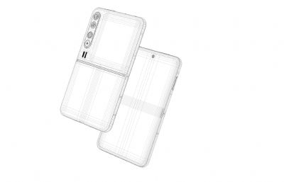 华为 HUAWEI Pura X C4D模型