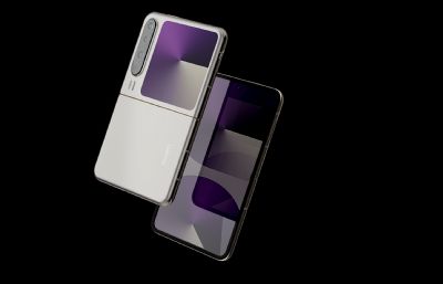 华为 HUAWEI Pura X C4D模型