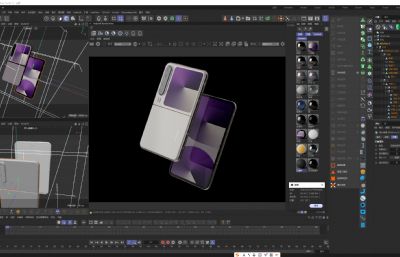 华为 HUAWEI Pura X C4D模型