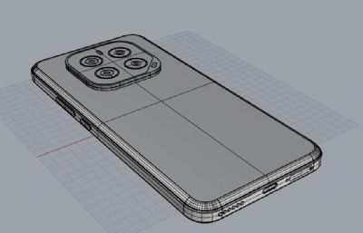 荣耀GT Pro手机3D模型