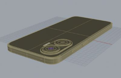 红米Turbo4 Pro手机3D模型