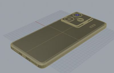 realme GT7手机3D模型