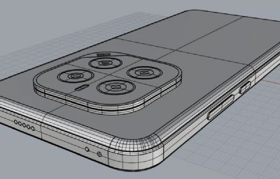 荣耀GT Pro手机3D模型