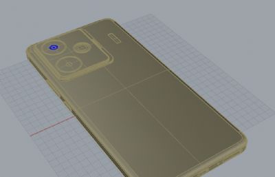 realme GT7手机3D模型