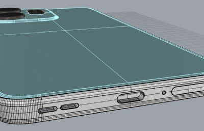 OPPO Reno14 Pro手机3D模型