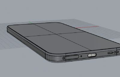 OPPO Reno14手机外观3D模型