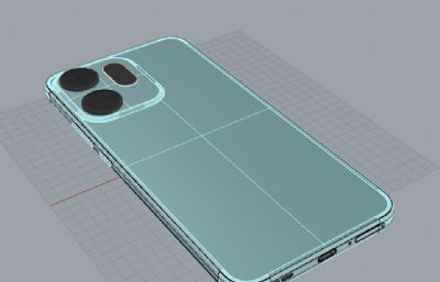 OPPO Reno14 Pro手机3D模型