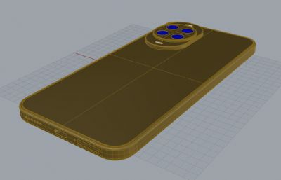 华为nova14手机3D模型