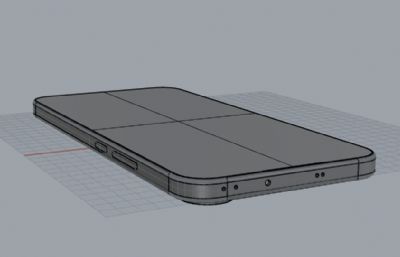OPPO Reno14手机外观3D模型