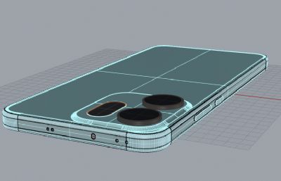 OPPO Reno14 Pro手机3D模型