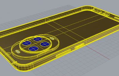 华为nova14手机3D模型