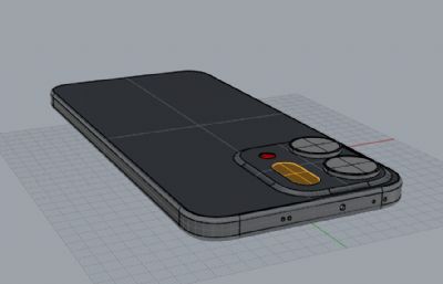 OPPO Reno14手机外观3D模型