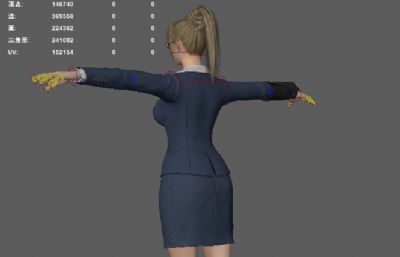 办公室女郎 职业女性 游戏npc