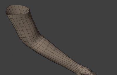 有绑定的左手手臂blender模型