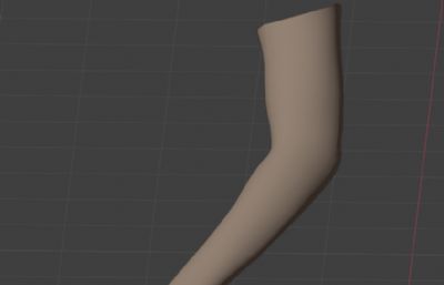 有绑定的左手手臂blender模型