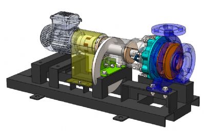 离心泵solidworks,keyshot模型