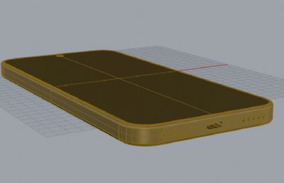 荣耀400 Pro手机3D模型
